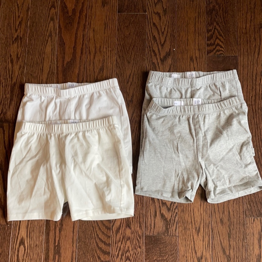 Gap Kids Bike Shorts Medium (8) Grey White